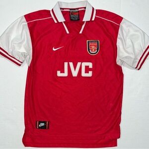 Rare Vintage Arsenal Nike 1996 1997 Home Authentic Red Jersey L Football